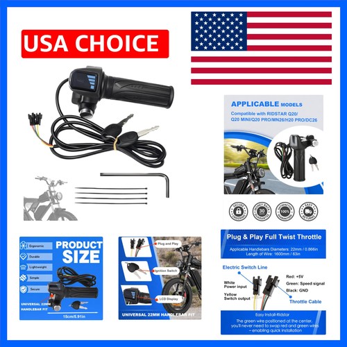 48v full twist throttle with - full,