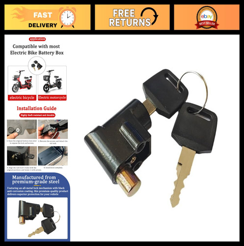Electric bike battery lock - bike,