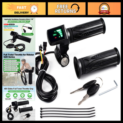 48v electric bike - full, twist